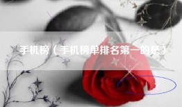 手机榜（手机榜单排名第一的是）