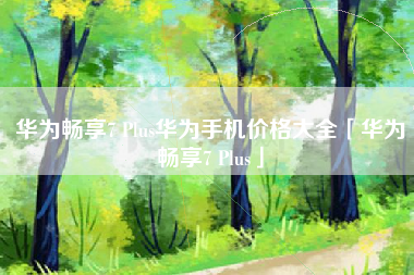 华为畅享7 Plus华为手机价格大全「华为畅享7 Plus」