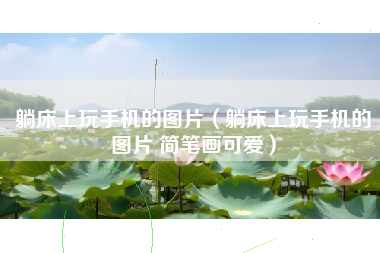 躺床上玩手机的图片（躺床上玩手机的图片 简笔画可爱）