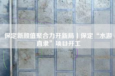 保定新颜值聚合力开新局丨保定“水游直隶”项目开工